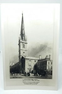 St Margaret Pattens Church Rood Lane Easrcheap 1881 Vintage RP Art Postcard