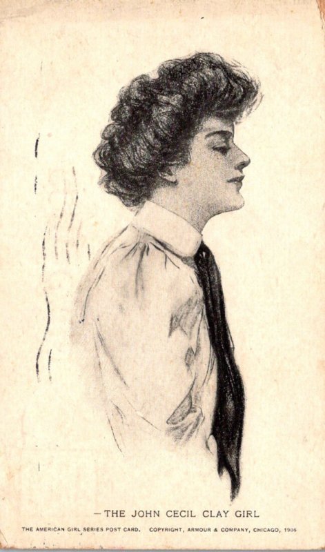 Beautiful Lady The John Cecil Clay Girl 1907