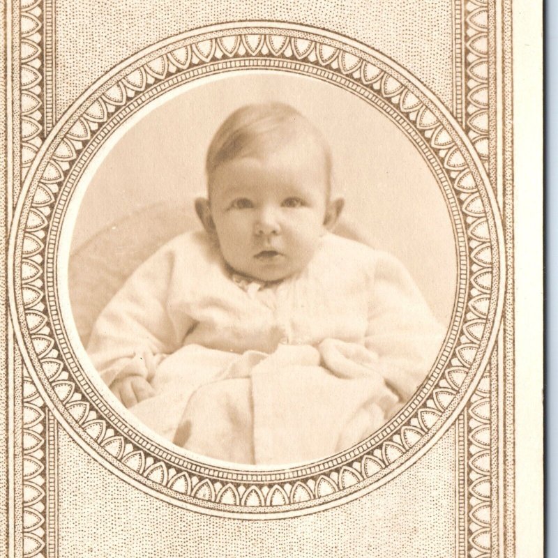 c1910s Cute Sophisticated Baby Boy RPPC Cool Real Photo Picture Border Art A161