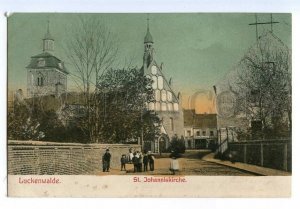 497203 Germany 1907 year Luckenwalde St. Johns Cathedral RPPC