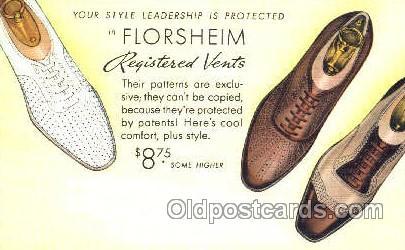 Florsheim Shoe Advertising Unused 