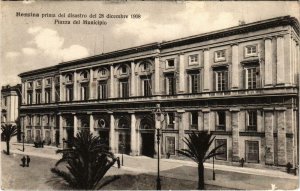 CPA Messina prima del disastro Piazza del Municipio ITALY (803089)