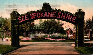 Washington Spokane Manito Park Entrance 1911