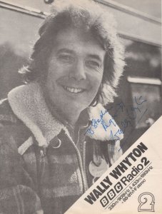 Wally Whytton Vintage BBC Radio 2 DJ Large Signed Picture Autograph
