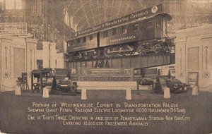Westinghouse Exhibit Pennsylvania RR Electric Locomotive Postcard AA53680