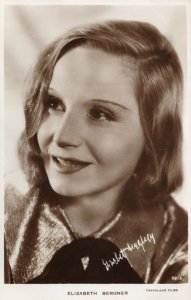 Elisabeth Bergner Trafalgar Film Star Real Photo Postcard