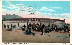 Juarez, Mexico - Crowd at the entrance to the Bull Ring - in 1930