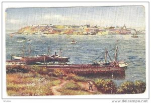 Ferry boats crossing the river,from Levis, Quebec, Canada,  PU_1908