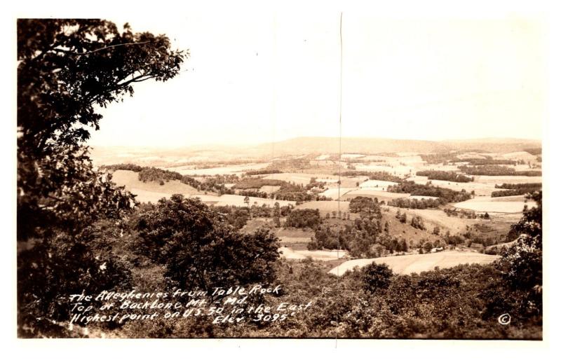  Maryland Aerial View of the Alleghanies from Table Rock , Backbone Mtn. RPC