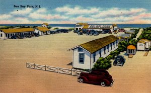 Sea Bay Park, New Jersey - A view of the Park & Bathing Pavilion - in the 1940s