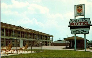 Vtg Varsity Motel Friendship Inn Cameron Texas TX Unused Chrome Postcard