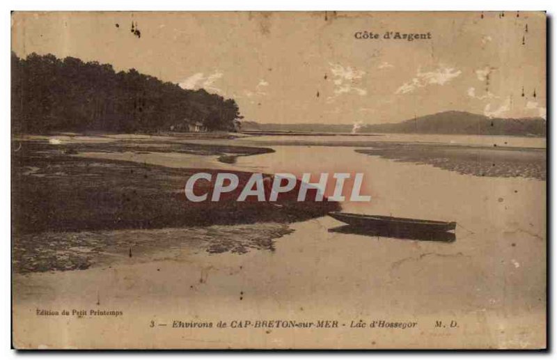 Old Postcard Cote D & # 39Argent From Around Cape Breton Sur Mer Lac d & # 39...