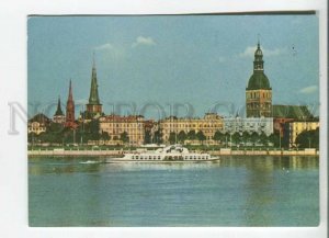 480293 USSR 1963 Latvia Riga panorama the city photo Upitis circulation 75000