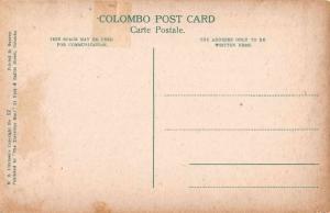 Colombo Sri Lanka Canal Antique Postcard J46494