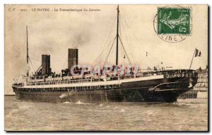 Le Havre - The Transatlantic Lorraine - Steamer - Steamer - Old Postcard