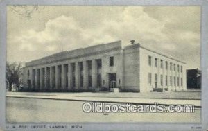 US Post Office Lansing Michigan USA Post Office writing on back crease left b...