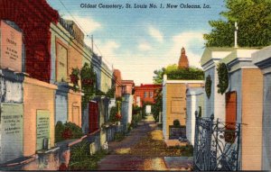 Louisiana New Orleans St Louis Cemetery No 1 Curteich