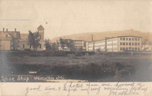 Norway Maine Shoe Shop Real Photo Vintage Postcard AA56404