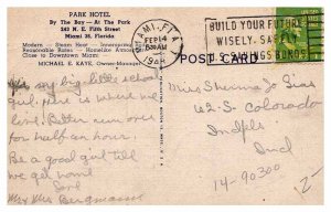 Postcard HOTEL SCENE Miami Florida FL AR0652