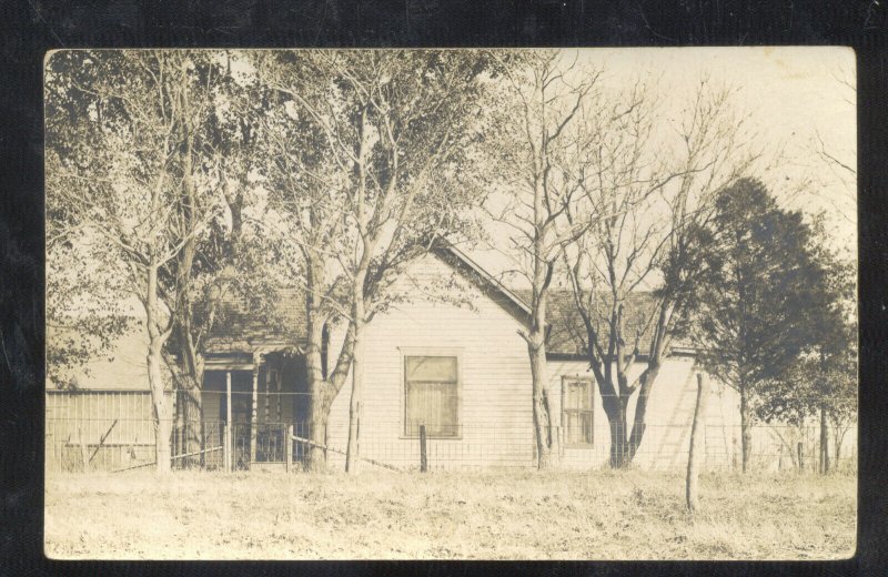 RPPC ERIE KANSAS RESIDENCE HOUSE VINTAGE 1910 REAL PHOTO POSTCARD