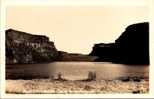 Real Photo Postcard Blue Lake in Coulee City, Washington