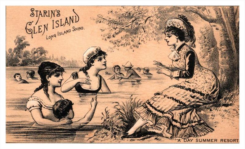 13542  Trade card  NY Long Island  Starin's Glen Island Summer Resort
