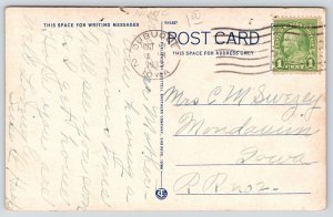 Dubuque Iowa~Sunny Crest Tuberculosis Sanatorium On Hill~1933 Postcard