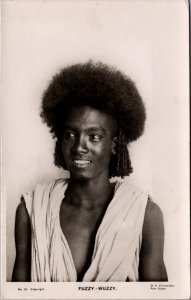 Senegal Fuzzy Wuzzy Native Vintage RPPC C047