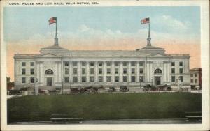 Wilmington DE Court House City Hall c1920 Postcard