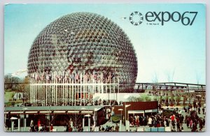 1967 The Pavilion Of The United States Skybreak Bubble Expo67 Posted Postcard
