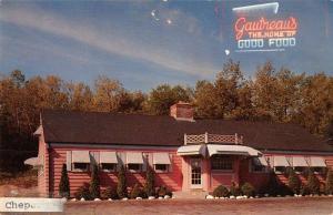 Chepachet Rhode Island birds eye view Gautreaus restaurant vintage pc Z23247