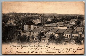 Postcard Fort Plain NY c1908 A View From Prospect Place Montgomery County