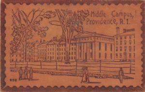 11474  RI Providence 1908 Middle Campus, Brown University  LEATHER   postcard