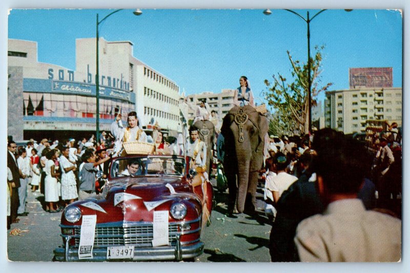 Caracas Venezuela Postcard Carnival and Caracas c1950's Vintage Unposted