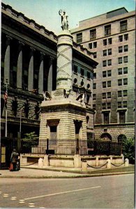 Postcard MONUMENT SCENE Baltimore Maryland MD AL4169