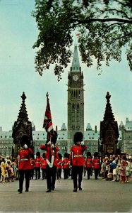 Canada Ottawa The Guards Leaving Parliament Hill 1964