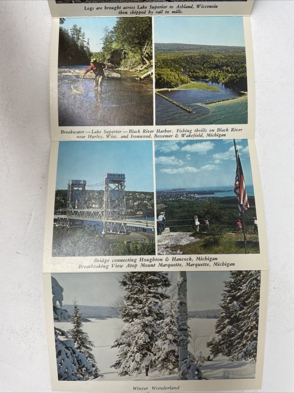 Souvenir of Lake Superior Circle Route Postcard Booklet - 12 Photos