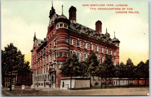 New Scotland Yard London England Headquarters Of The London Police Postcard