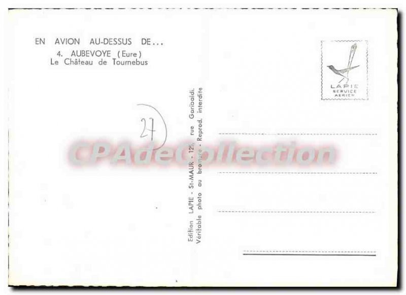 Postcard Modern Aubevoye Chateau De Tournebus
