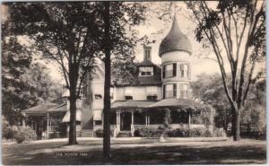 AMSTERDAM, NY New York   The TOWER INN on MOHAWK River  c1940s Roadside Postcard