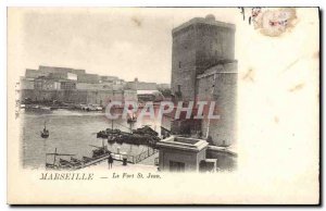 Postcard Old Marseille Fort St John