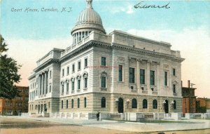 NJ, Camden, New Jersey, Court House, Illustrated Postal Card No. 205-1