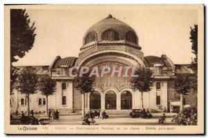 Postcard Moderne Vichy Thermal Etablissoment From first class main entrance