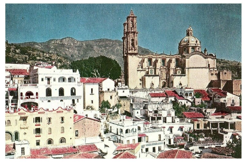 Taxco Mexico City View Panorama Postcard