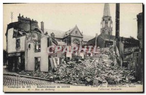 Old Postcard Army 1914 Campaign Blitz Street Reims Betheny