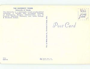 Unused Pre-1980 University Of Toledo Ohio OH d9918