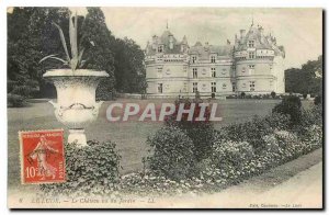 Old Postcard Le Lude Chateau seen from the Garden