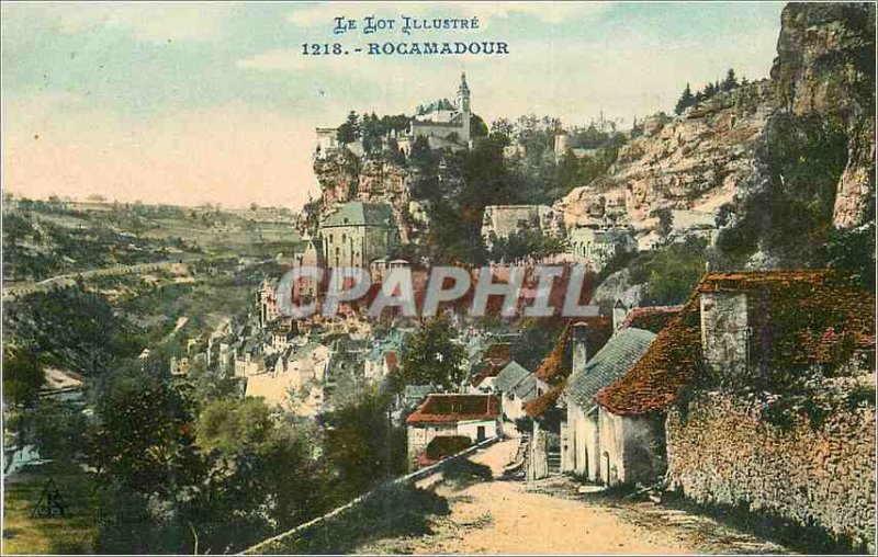 Postcard Old Rocamadour Lot Illustrious