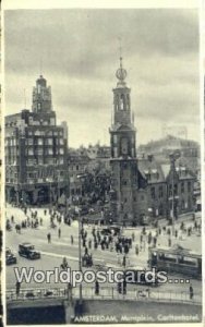Muntplein Carltonhotel Amsterdam Netherlands Holland Postcard