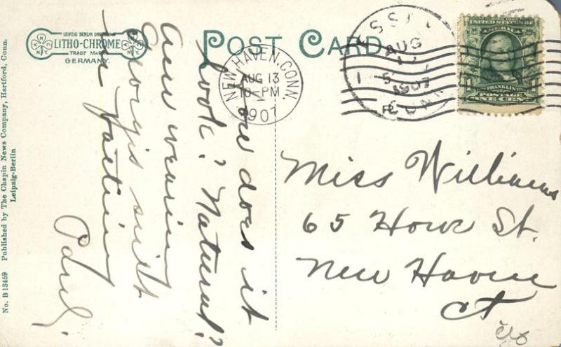 The Outer Light House - Saybrook CT, Connecticut - pm 1907